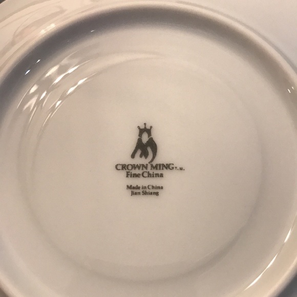 Crown Ming china bird of paradise floral pattern 4 cups and saucer set euc (a) - Picture 3 of 8